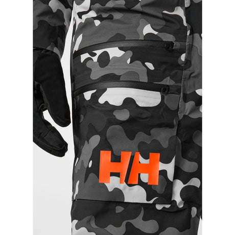 Helly Hansen Unisex Chugach Infinity Printed Suit Skidragt - Dame / Herre - Ebony Camo -