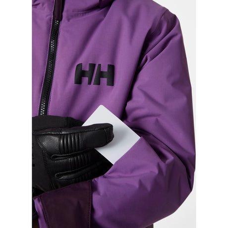 Helly Hansen Juniors' Traverse Ski Jacket Skijakke Børn - Amethyst -