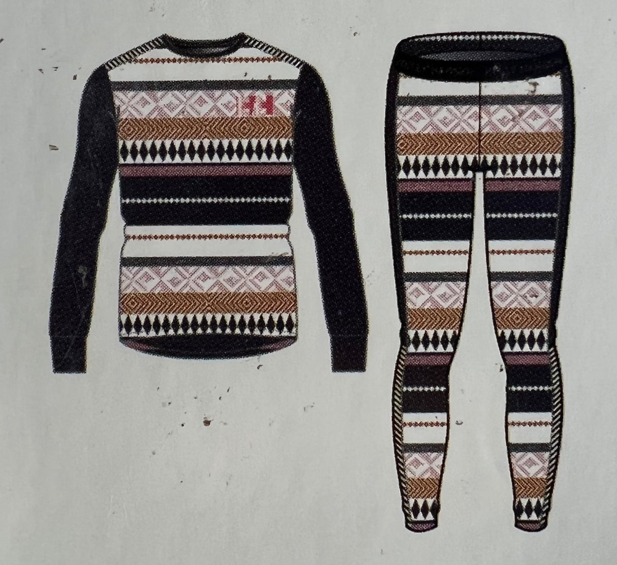 Helly Hansen Junior Lifa Active Set Skiundertøj Børn - HH Stripe / Stripe Print -