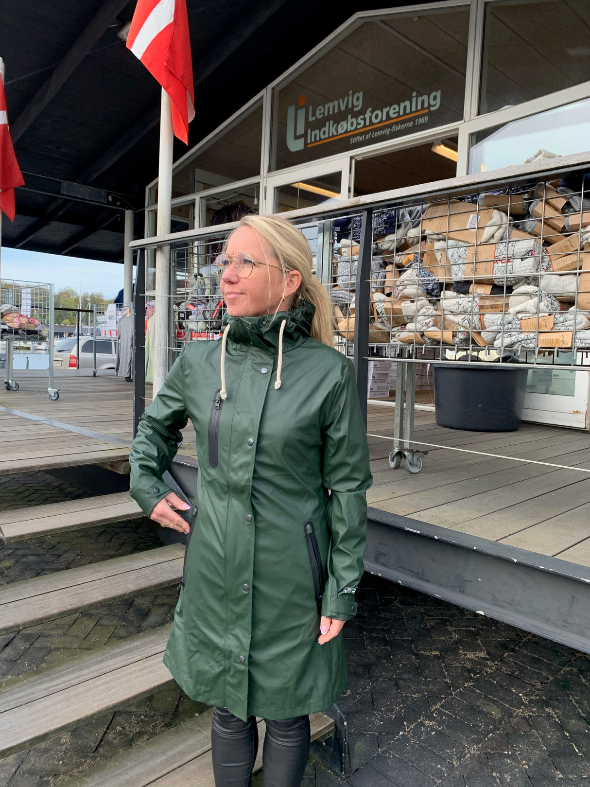 Elka Elements Recycled Regnjakke Dame - Oliven -