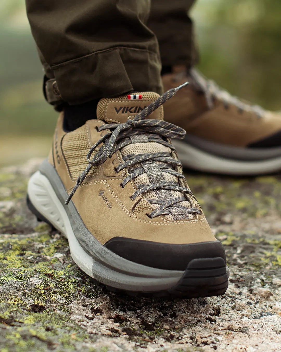 Viking Cerra Hike Low Women's Hiking Shoes Vandresko Dame - Brown Grey -