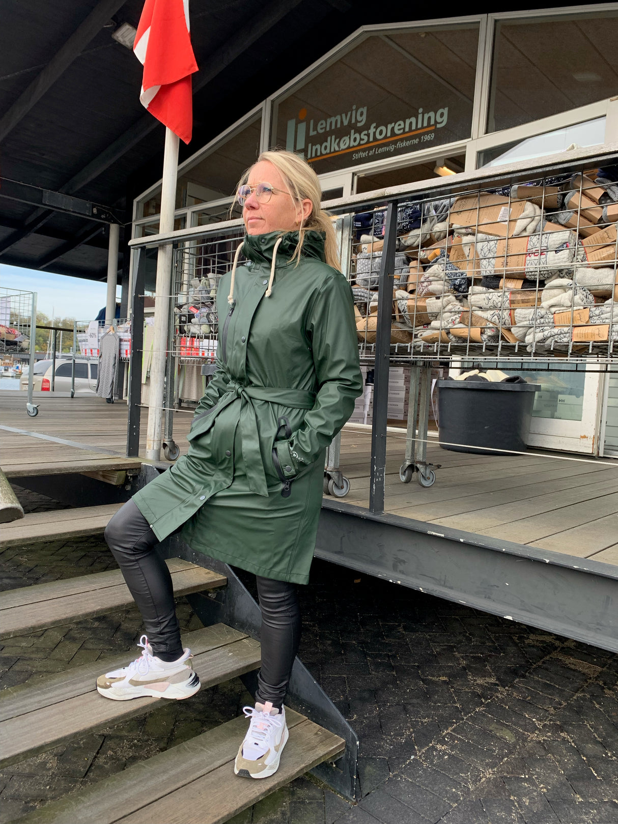 Elka Elements Recycled Regnjakke Dame - Oliven -