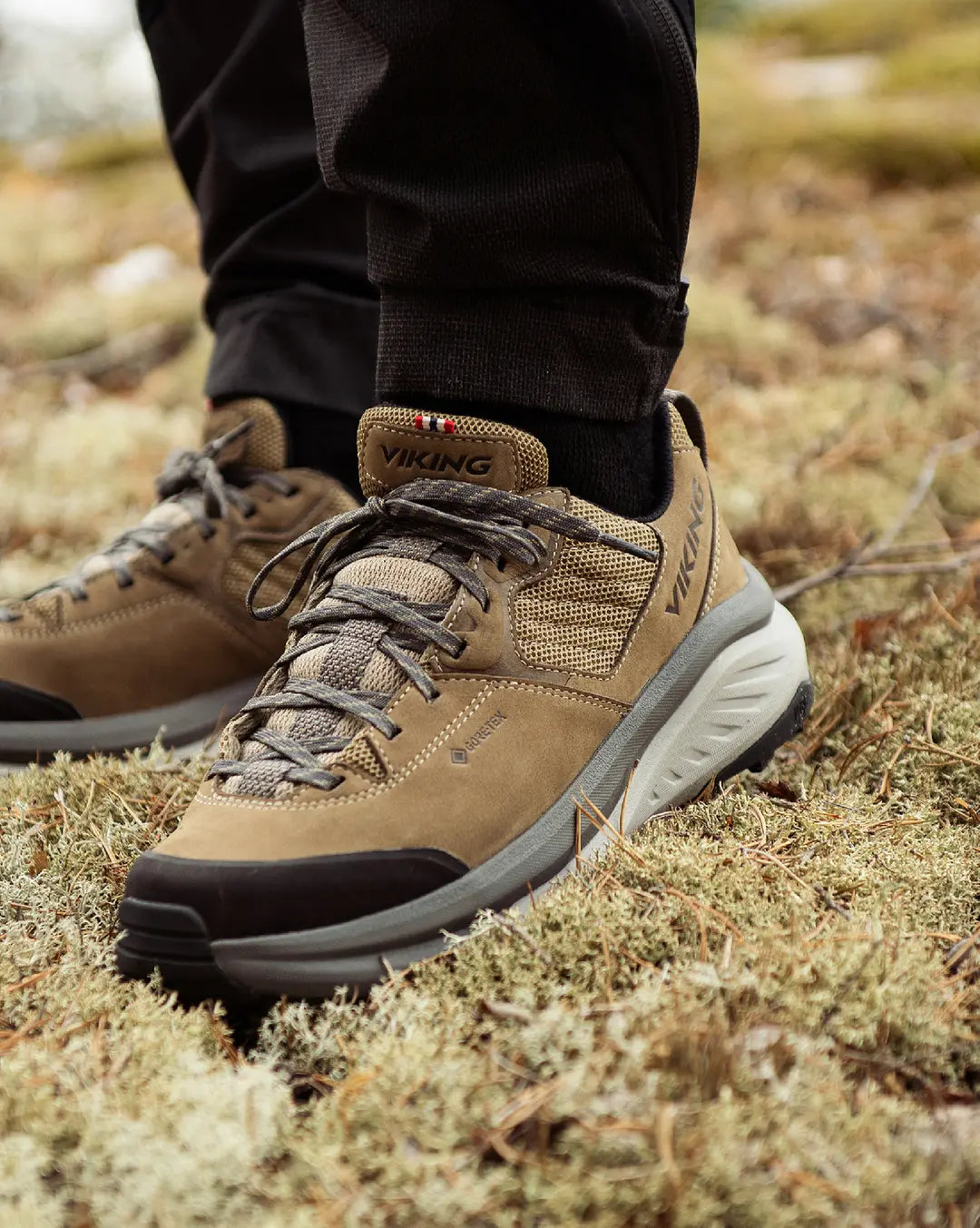 Viking Cerra Hike Low Women's Hiking Shoes Vandresko Dame - Brown Grey -