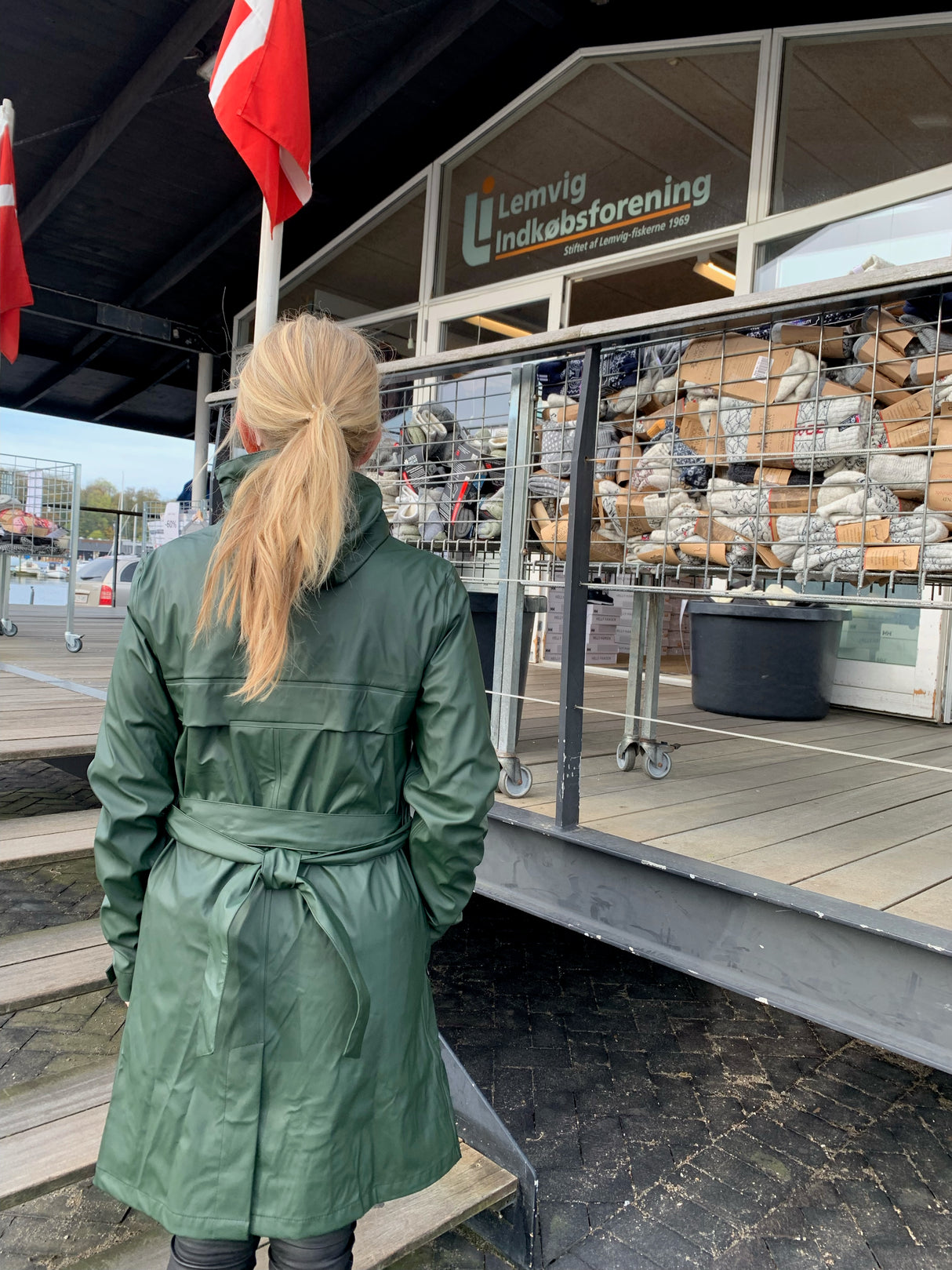 Elka Elements Recycled Regnjakke Dame - Oliven -