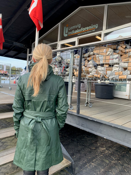 Elka Elements Recycled Regnjakke Dame - Oliven -