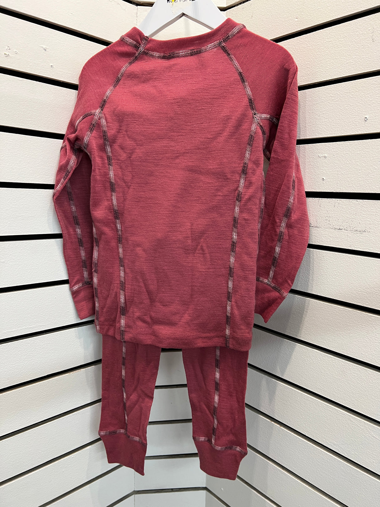 Hulabalu Stars Skiundertøj Børn - Dark Coral -