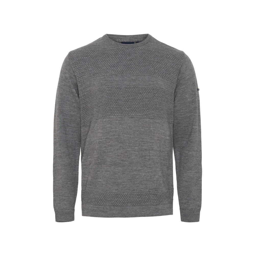 Sea Ranch Sofus Knit Sømandstrøje Herre - Grafit Melange