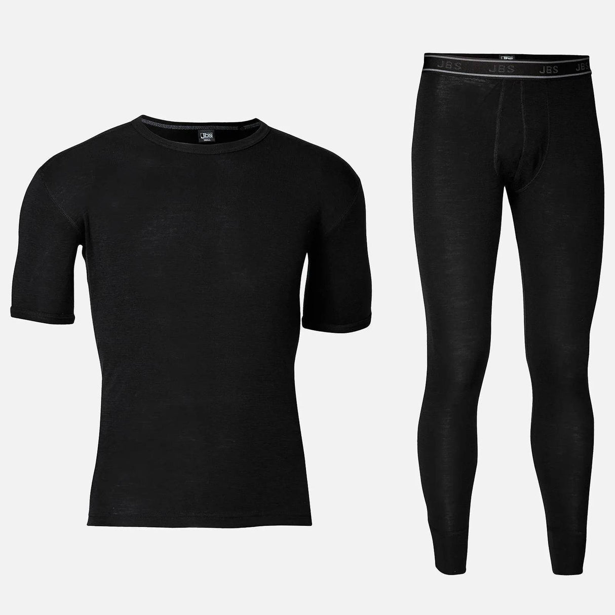 JBS Skiundertøj Herre Sæt Kortærmet - 100% Merinould - 2XL