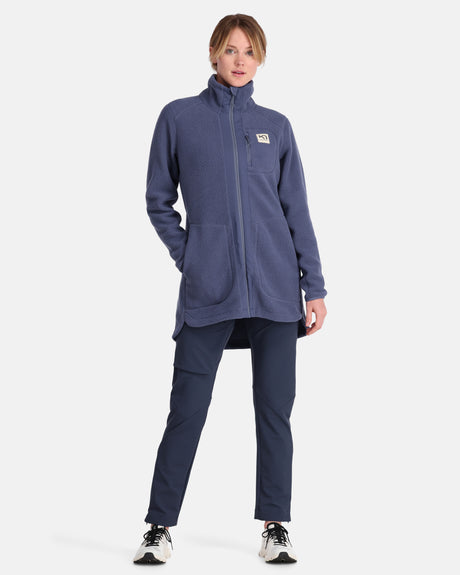 Kari Traa Sanne Pile Jacket Fleecejakke Dame - Moon Blue -