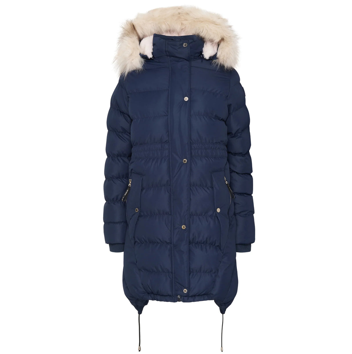 COLD Pom Pom Parka Lady Vinterjakke Dame - Marine