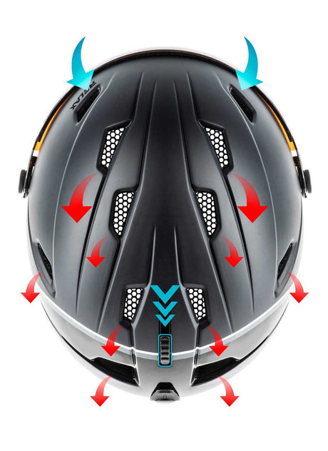 Relax Stealth Skihjelm med visir - Dame / Herre - Hvid -
