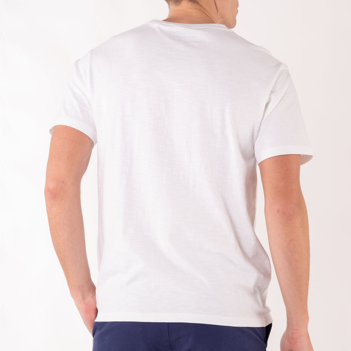 Sebago Outwashed Pocket Tee T-Shirt Herre - White -