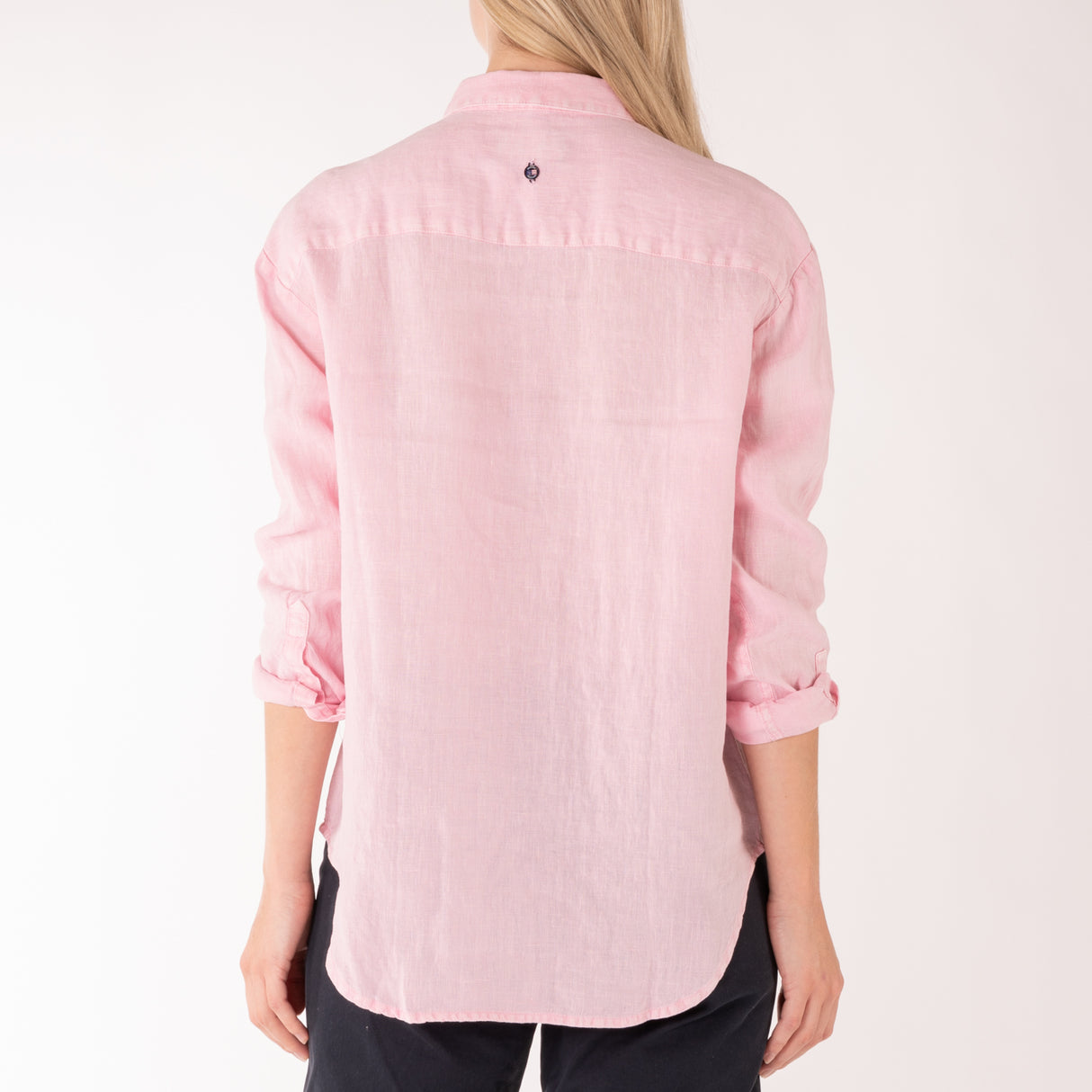 Sebago Linen Blouse Hørskjorte Dame - Pink -