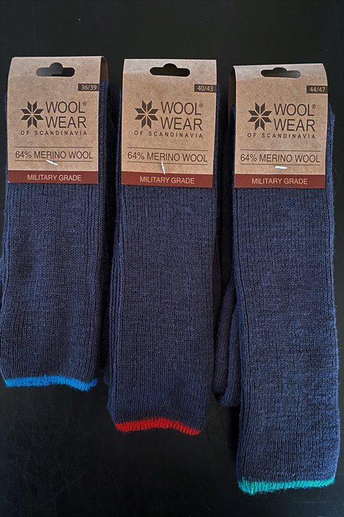 Woolwear knælange ragsokker i military grade kvalitet - 44-47