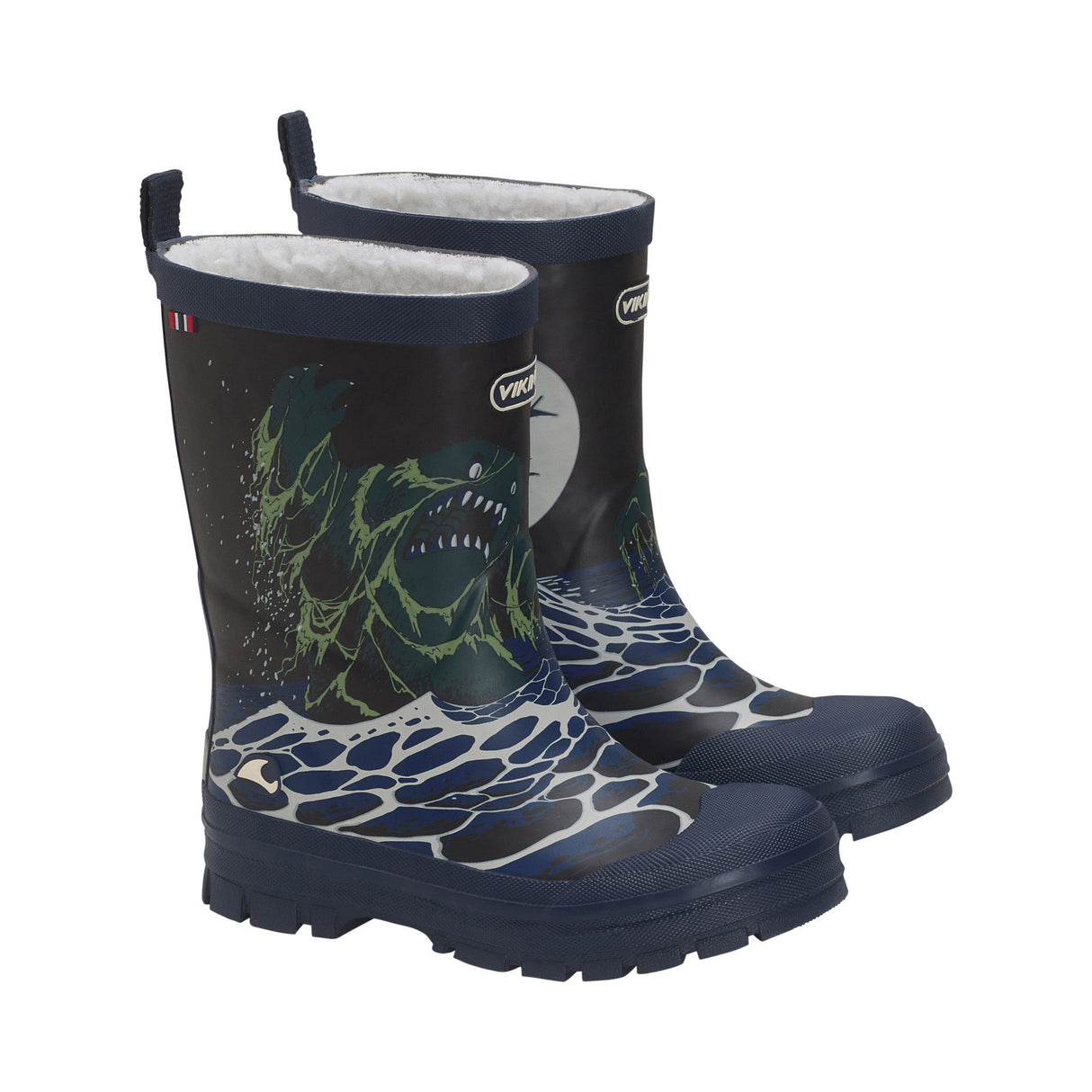 Viking Jolly Print Warm Kids Termostøvler Børn - Blue / Multi -