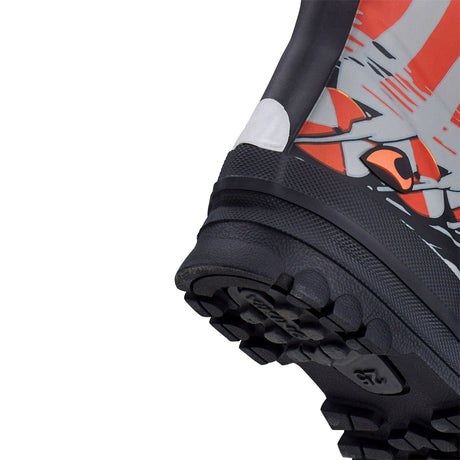 Viking Jolly Print Rubber Boots Gummistøvler Børn - Black/Sun -