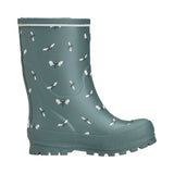 Viking Jolly Print Rubber Boots Gummistøvler Børn - Bluegreen/White -
