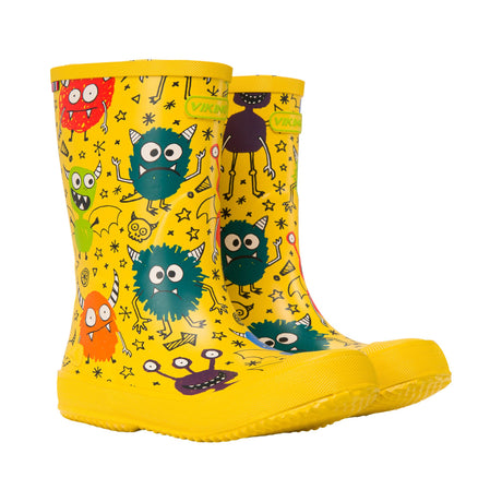 Viking Indie Print Gummistøvler Børn - Yellow/Multi -