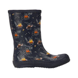 Viking Indie Print Gummistøvler Børn - Navy/Orange -