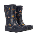 Viking Indie Print Gummistøvler Børn - Navy/Orange -