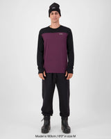 Mons Royale Yotei Merino Long Sleeve Skiundertrøje Herre – Fig / Black