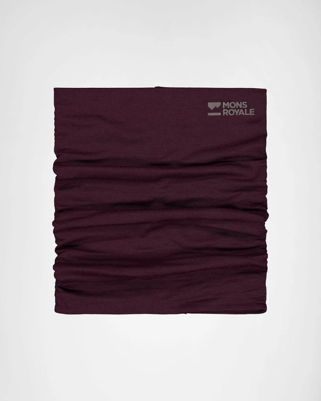 Mons Royale Double Up Merino Neckwarmer Halsedisse Dame / Herre - Fig - Fig One-size - 100102-1171-347-201