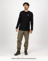 Mons Royale Icon Merino Classic Long Sleeve T-Shirt Herre - Black -