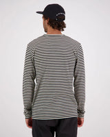 Mons Royale Icon Merino Classic Long Sleeve T-Shirt Herre - Stripe -