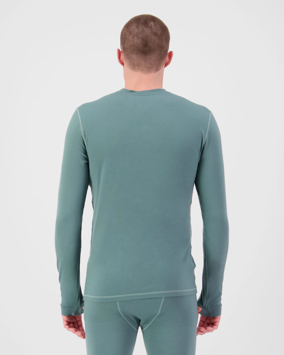 Mons Royale Cascade Merino Base Layer Long Sleeve Skiundertrøje Herre - Burnt Sage