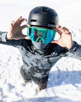 Mons Royale Cascade Merino Base Layer Long Sleeve Skiundertrøje Herre - Mtn Pixel Grey -