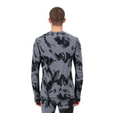 Mons Royale Cascade Merino Base Layer Long Sleeve Skiundertrøje Herre - Mtn Pixel Grey -