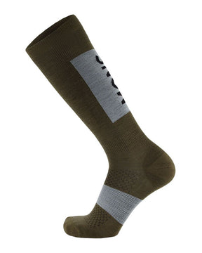 Mons Royale Atlas Merino Snow Sock Skisokker Dame / Herre - Riverbed - Riverbed