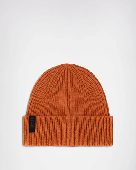 Mons Royale Fjord Merino Beanie Hue Dame / Herre - Orange One-size