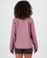 Mons Royale AT Merino Short Sleeve Shirt Langærmet Skjorte Dame - Sierra Pink -