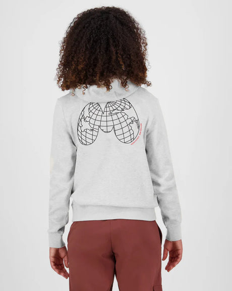 Mons Royale Inversion Merino Hoodie Hættetrøje Dame - Light Grey Heather -
