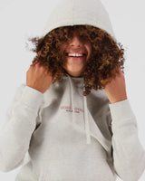 Mons Royale Inversion Merino Hoodie Hættetrøje Dame - Light Grey Heather -