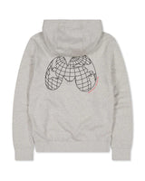 Mons Royale Inversion Merino Hoodie Hættetrøje Dame - Light Grey Heather -