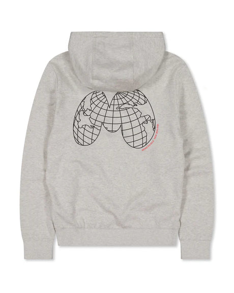 Mons Royale Inversion Merino Hoodie Hættetrøje Dame - Light Grey Heather -