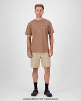 Mons Royale Yonder Merino Organic Cotton T-Shirt Herre - Mocha -