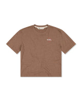 Mons Royale Yonder Merino Organic Cotton T-Shirt Dame - Mocha -