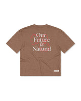 Mons Royale Yonder Merino Organic Cotton T-Shirt Dame - Mocha -