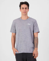 Mons Royale Icon Merino T-Shirt Herre - Grey Heather - Grey Heather