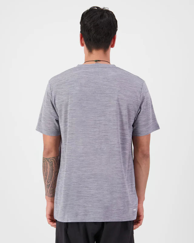 Mons Royale Icon Merino T-Shirt Herre - Grey Heather -