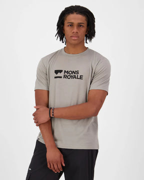 Mons Royale Icon Merino T-Shirt Herre - Dried Sage - Dried Sage
