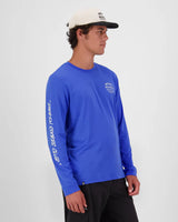 Mons Royale Icon Merino Long Sleeve T-Shirt Herre - Ultramarine - Ultramarine