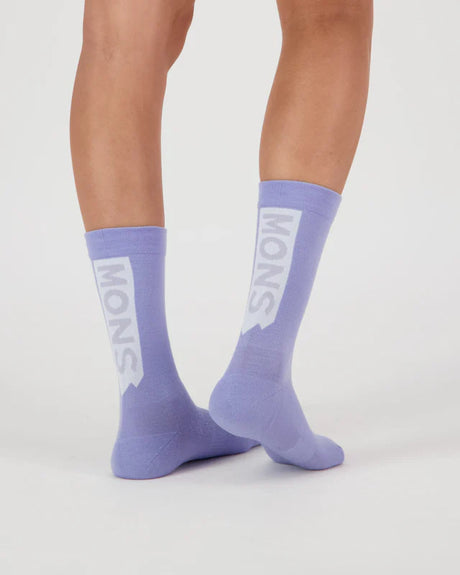 Mons Royale Unisex Atlas Merino Crew Sock Sokker - Skyline -