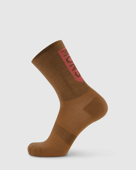 Mons Royale Unisex Atlas Merino Crew Sock Sokker - Toffee - Toffee