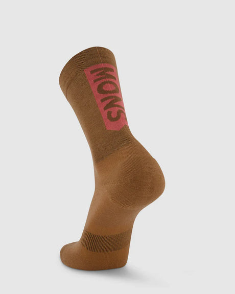 Mons Royale Unisex Atlas Merino Crew Sock Sokker - Toffee -