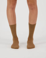 Mons Royale Unisex Atlas Merino Crew Sock Sokker - Toffee -