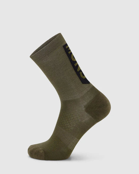 Mons Royale Unisex Atlas Merino Crew Sock Sokker - Dark Olive - Dark Olive